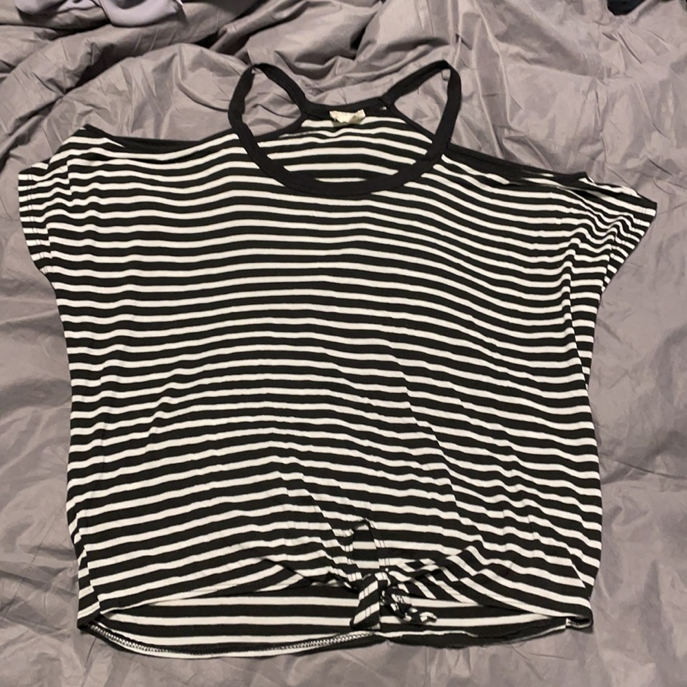 Striped Off The Shoulder Top